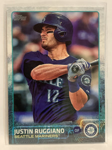 #384 Justin Ruggiano Seattle Mariners 2015 Topps Series two Baseball Card