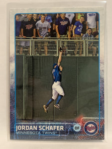 #604 Jordan Schafer Minnesota Twins 2015 Topps Series two Baseball Card