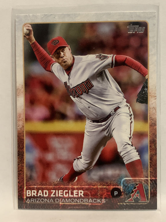 #528 Brad Ziegler Arizona Diamondbacks 2015 Topps Series two Baseball Card