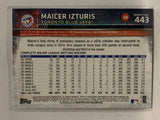 #443 Maicer Izturis Toronto Maple Leafs 2015 Topps Series two Baseball Card