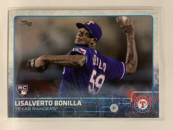 #691 Lisalverto Bonilla Rookie Texas Rangers 2015 Topps Series two Baseball Card