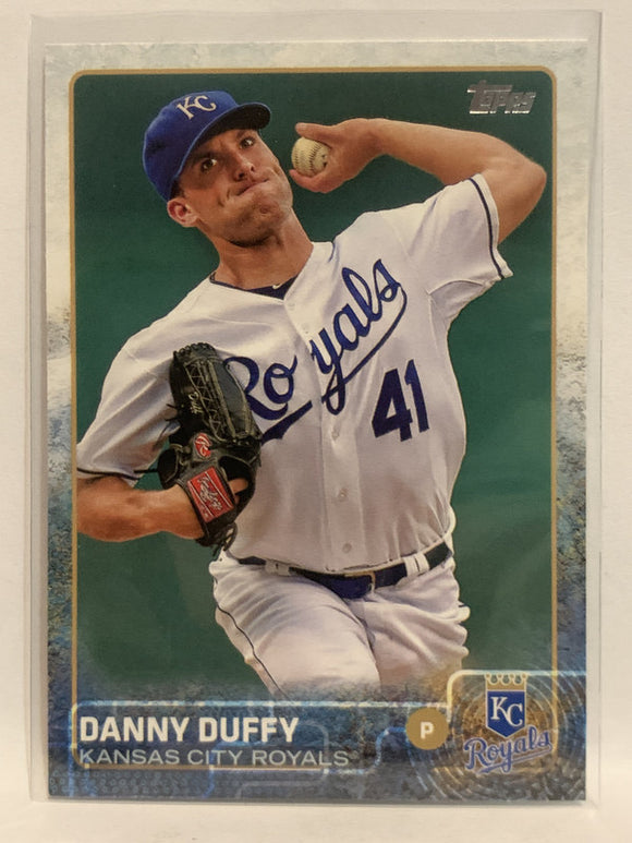 #378 Danny Duffy Kansas City Royals 2015 Topps Series two Baseball Card