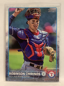 #359 Robinson Chirinos Texas Rangers 2015 Topps Series two Baseball Card