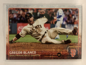 #611 Gregor Blanco San Francisco Giants 2015 Topps Series two Baseball Card