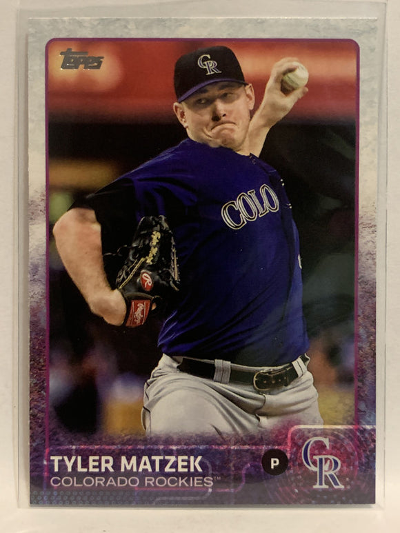 #442 Tyler Matzek Colorado Rockies 2015 Topps Series two Baseball Card