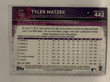 #442 Tyler Matzek Colorado Rockies 2015 Topps Series two Baseball Card