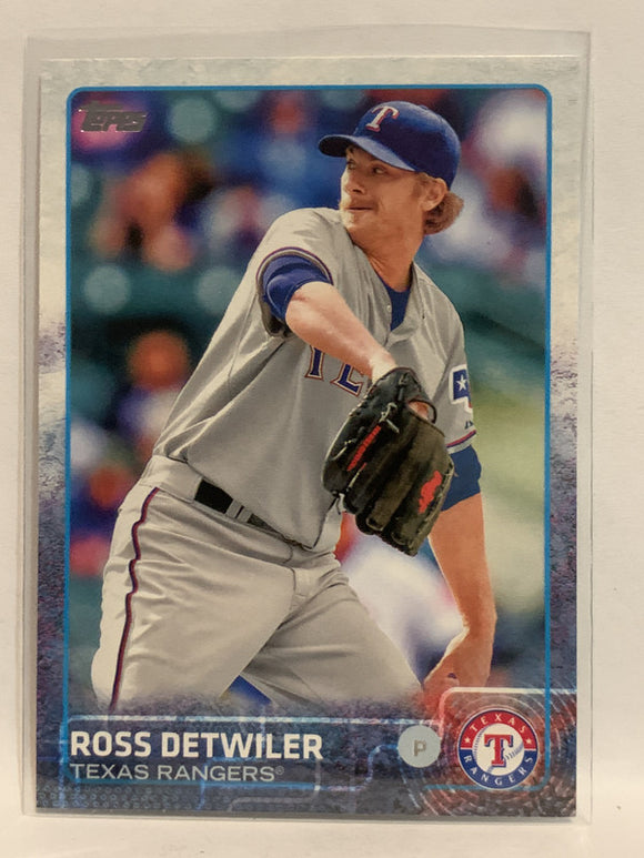 #405 Ross Detwiler Texas Rangers 2015 Topps Series two Baseball Card