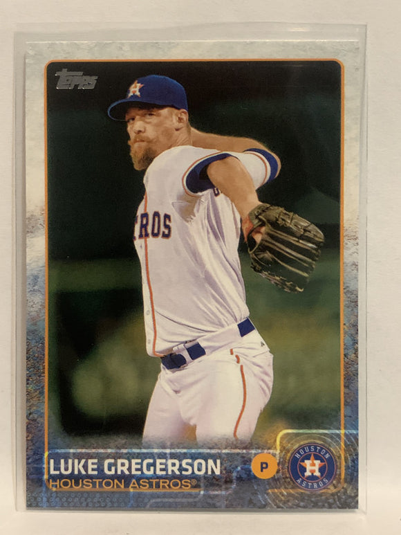 #525 Luke Gregerson Houston Astros 2015 Topps Series two Baseball Card