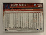 #600 Albert Pujols Los Angeles Angels 2015 Topps Series two Baseball Card