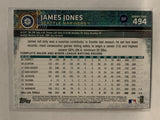 #494 James Jones  Seattle Mariners 2015 Topps Series two Baseball Card