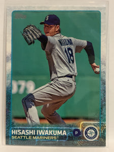 #391 Hisashi Iwakuma Seattle Mariners 2015 Topps Series two Baseball Card