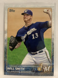 #514 Will Smith Milwaukee Brewers 2015 Topps Series two Baseball Card