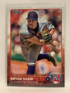 #425 Bryan Shaw Cleveland Indians 2015 Topps Series two Baseball Card