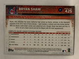 #425 Bryan Shaw Cleveland Indians 2015 Topps Series two Baseball Card