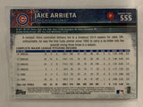 #555 Jake Arrieta Chicago Cubs 2015 Topps Series two Baseball Card