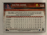 #588 Kolten Wong All Star Rookie St Louis Cardinals 2015 Topps Series two Baseball Card