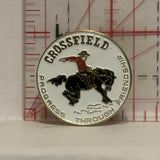 Crossfield Alberta Progress Through Friendship Rodeo Lapel Hat Pin