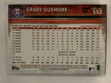 #553 Grady Sizemore Philadelphia Phillies 2015 Topps Series two Baseball Card