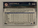 #594 Jose Pirela Rookie New York Yankees 2015 Topps Series two Baseball Card