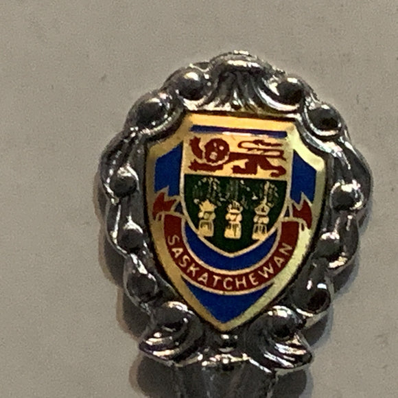 Delmas Saskatchewan Crest Emblem Collectable Souvenir Spoon CH