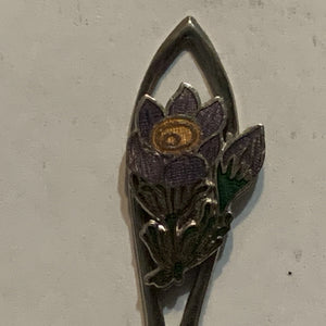 Winnipeg Manitoba Crocus Flower Collectable Souvenir Spoon CH