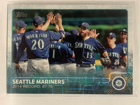 #465 Team Card Seattle Mariners 2015 Topps Series two Baseball Card