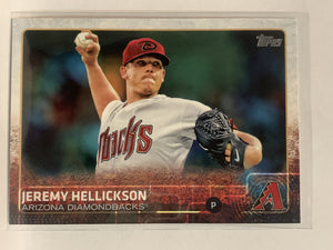 #489 Jeremy Hellickson Arizona Diamondbacks 2015 Topps Series two Baseball Card