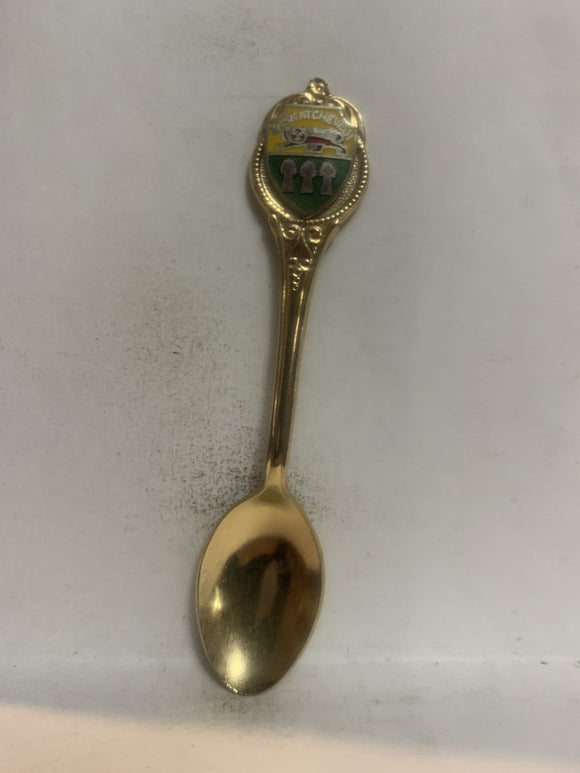 Saskatchewan Crest Emblem Province Souvenir Spoon