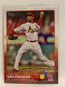 #678 Sam Freeman St Louis Cardinals 2015 Topps Series two Baseball Card