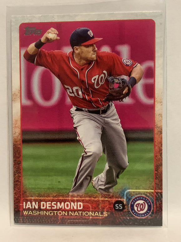 #606 Ian Desmond Washington Nationals 2015 Topps Series two Baseball Card