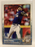 #435 Mike Fiers Milwaukee Brewers 2015 Topps Series two Baseball Card