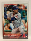 #626 Hanley Ramirez Boston Red Sox 2015 Topps Series two Baseball Card