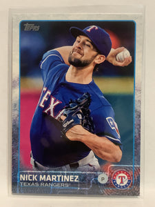 #374 Nick Martinez Texas Rangers 2015 Topps Series two Baseball Card