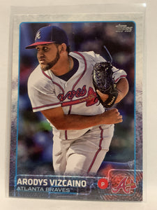 #505 Arodys Vizcaino Atlanta Braves 2015 Topps Series two Baseball Card