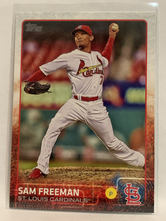 #678 Sam Freeman St Louis Cardinals 2015 Topps Series two Baseball Card