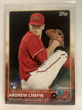 #692 Andrew Chafin Rookie Arizona Diamondbacks 2015 Topps Series two Baseball Card