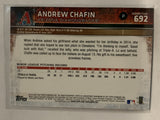 #692 Andrew Chafin Rookie Arizona Diamondbacks 2015 Topps Series two Baseball Card