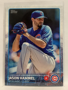 #579 Jason Hammel Chicago Cubs 2015 Topps Series two Baseball Card