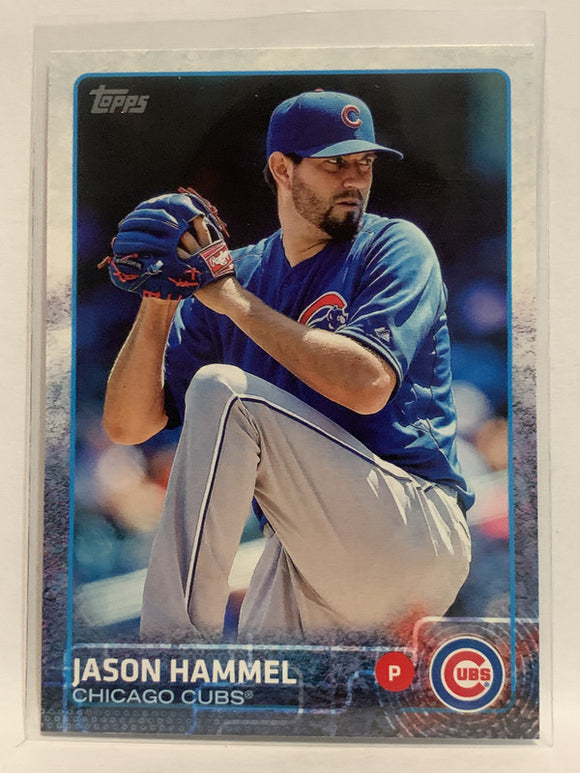 #579 Jason Hammel Chicago Cubs 2015 Topps Series two Baseball Card