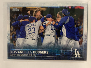 #478 Team Card Los Angeles Dodgers 2015 Topps Series two Baseball Card