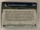 #478 Team Card Los Angeles Dodgers 2015 Topps Series two Baseball Card