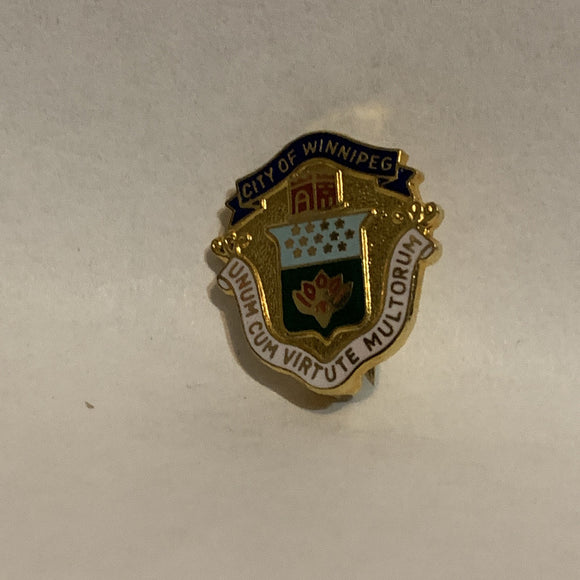 City of Winnipeg Logo Crest Emblem Lapel Hat Pin