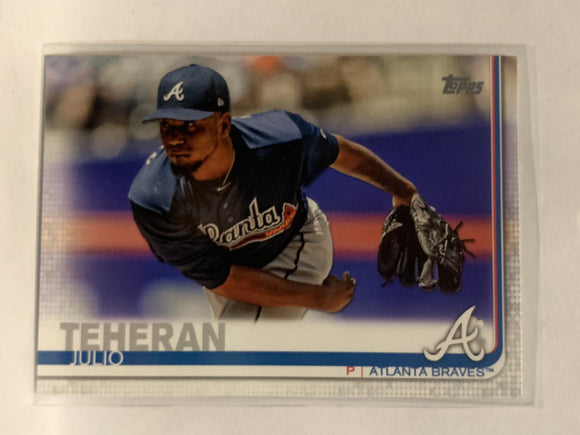 #118 Julio Teheran Atlanta Braves 2019 Topps Series One Baseball Card