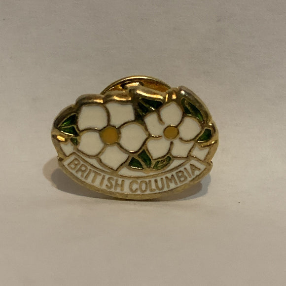 British Columbia Dogwood Flower Lapel Hat Pin