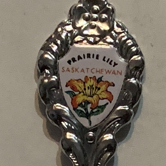 Harris 25th Anniversary Saskatchewan Prairie Lily Collectable Souvenir Spoon CM