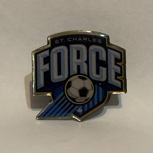 St Charles Force Soccer Lapel Hat Pin