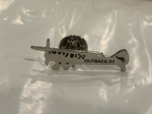 Outback 0-1 Airplane Lapel Hat Pin