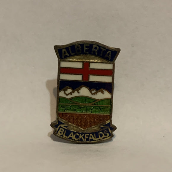 Blackfalds Alberta Crest Emblem Lapel Hat Pin