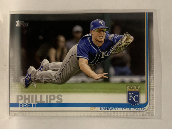 #195 Brett Phillips Kansas City Royals 2019 Topps Series One Baseball Card