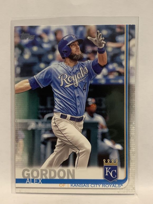 #319 Alex Gordon Kansas City Royals 2019 Topps Series One Baseball Card